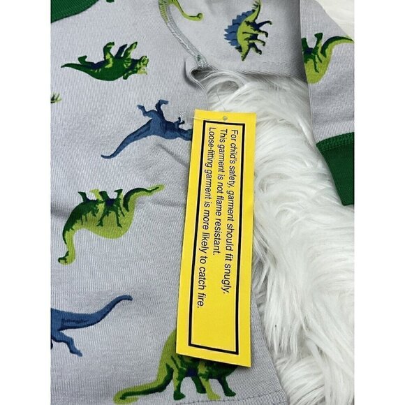 NEW 12-18 Months 75 HANNA ANDERSSON Moon and Back Dinosaurs 2pc Pajama S… - Picture 5 of 12